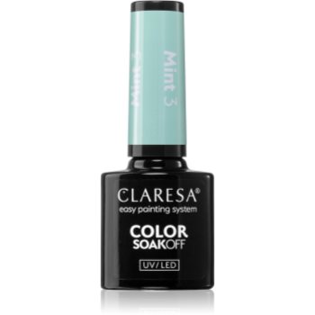 Claresa SoakOff UV/LED Color Mint lac de unghii sub forma de gel - imagine 2